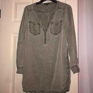 Army green shirt/dress